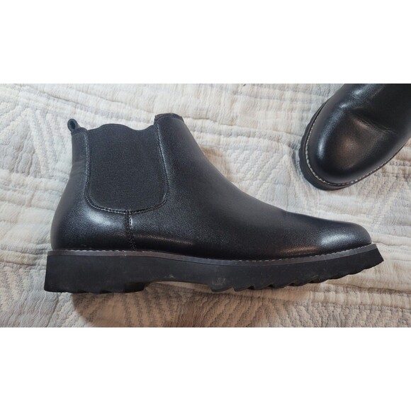 Blondo Women’s Waterproof Black Leather Chelsea Ankle Boots Size 9.5M Lug Sole - Picture 6 of 6